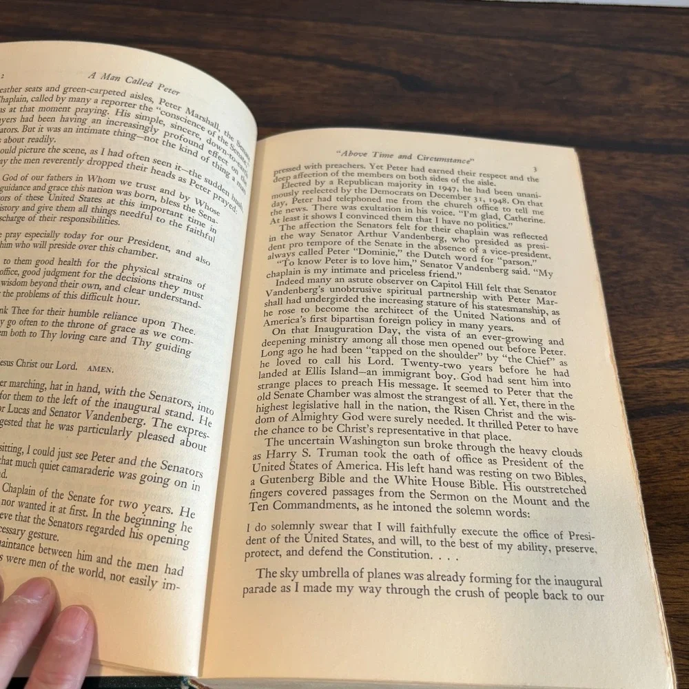 A Man Called Peter Catherine Marshall 1951 Vintage Hardcover Christian Biography